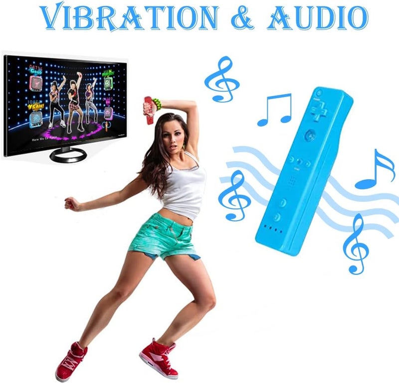 Tevodo Wii Remote Controller, 2 Packs Upgrade Wireless Controller Compatible with Wii Wii U(blue and pink) - Image 3